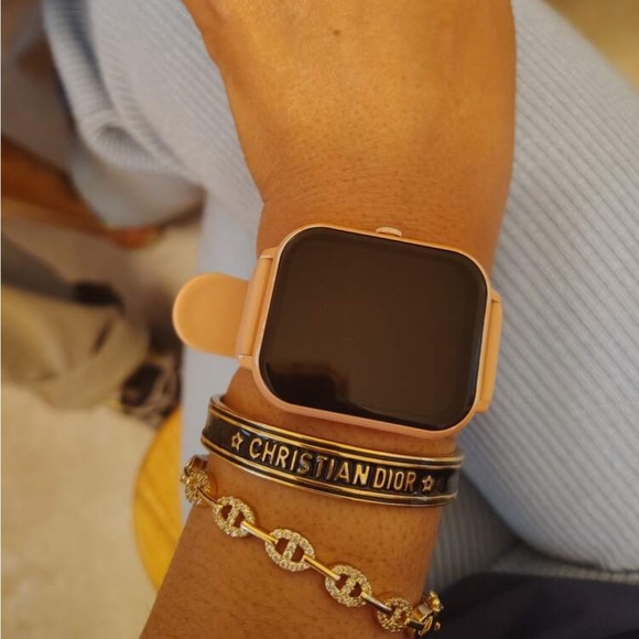 Dior Men's Gold and Black Cuff Bracelet - Picture 4 of 4